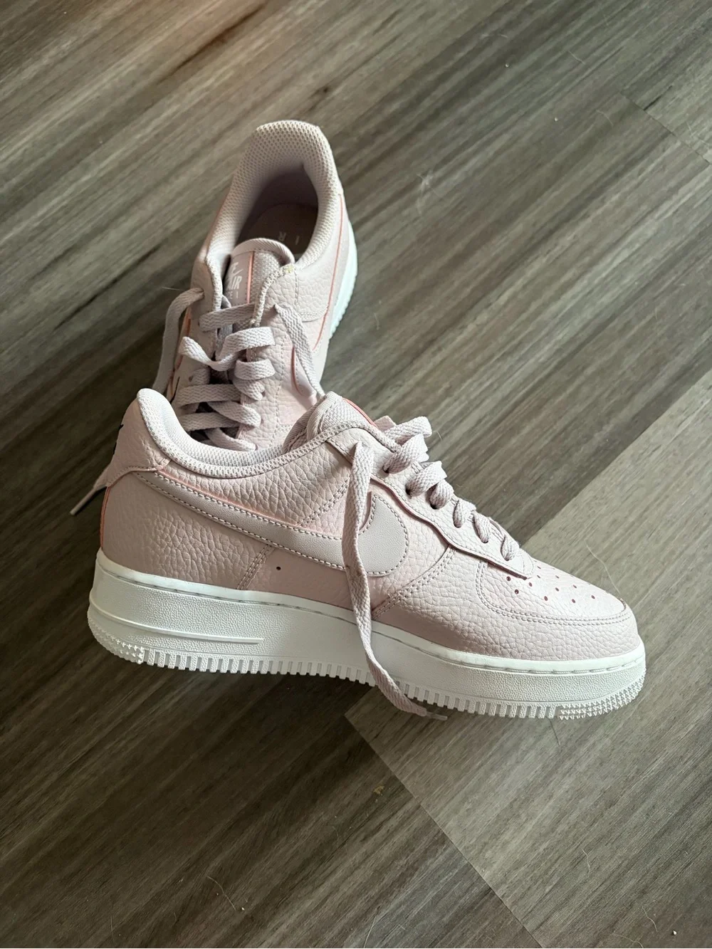 Nike Air Force 1 Light Pink & White Sneakers